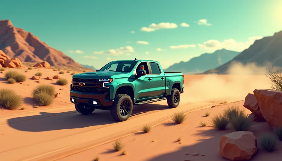 Visual context for silverado ev trail boss off road review