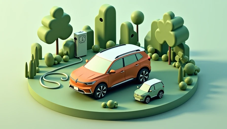 Visual context for plug in hybrid suv