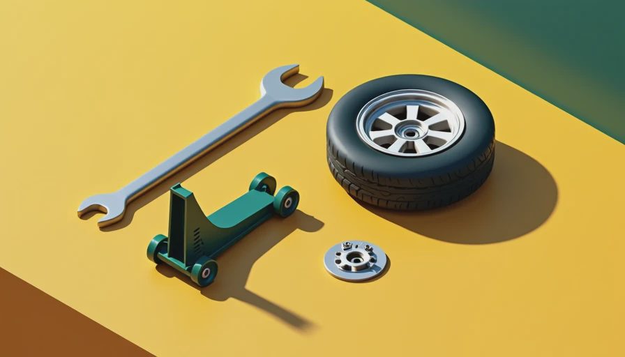 Illustration for how to change a tire